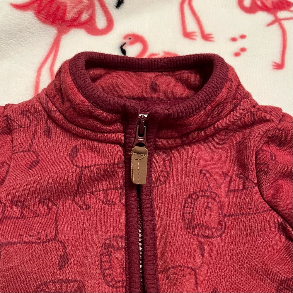 •Carter’s• Little Lion Fleece Jumpsuit - Size 9 Months - Picture 3 of 8